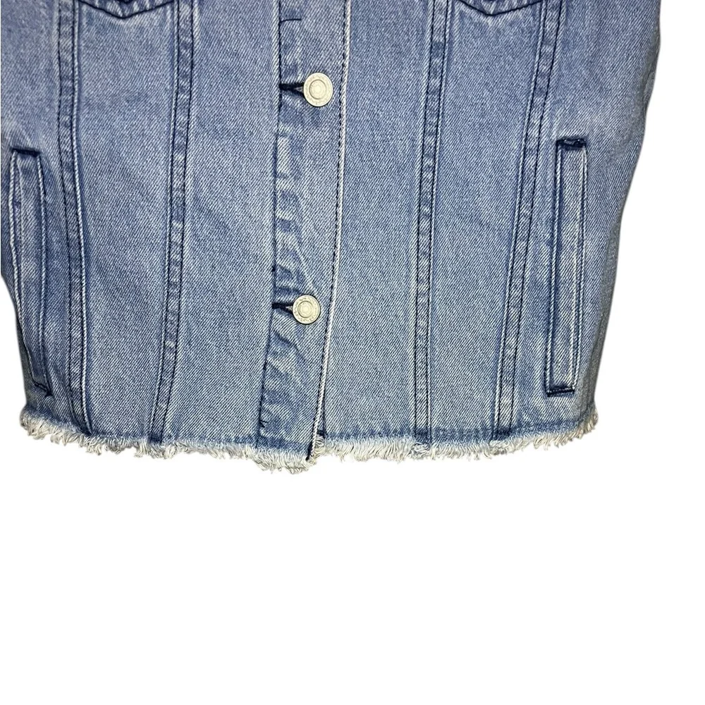 Twelve by Ontwelfth • Denim Jacket with Silver Sequin Sleeves - Picture 6 of 6